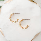 Small Braided Hoop Earrings