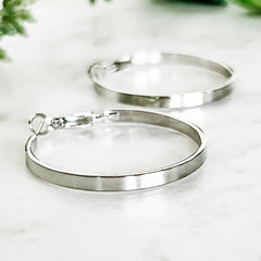 Thick Classic Hoop Earrings