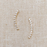 Curved Crawler Earrings