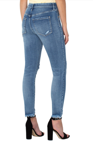 Gia Glider Curved Fray Hem 28"