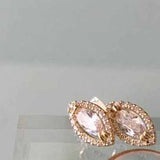 Halo Marquis Cut Earrings
