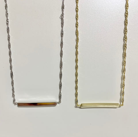Walk the Line 3D Necklace