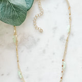 Dainty Two Layer Beaded Necklace