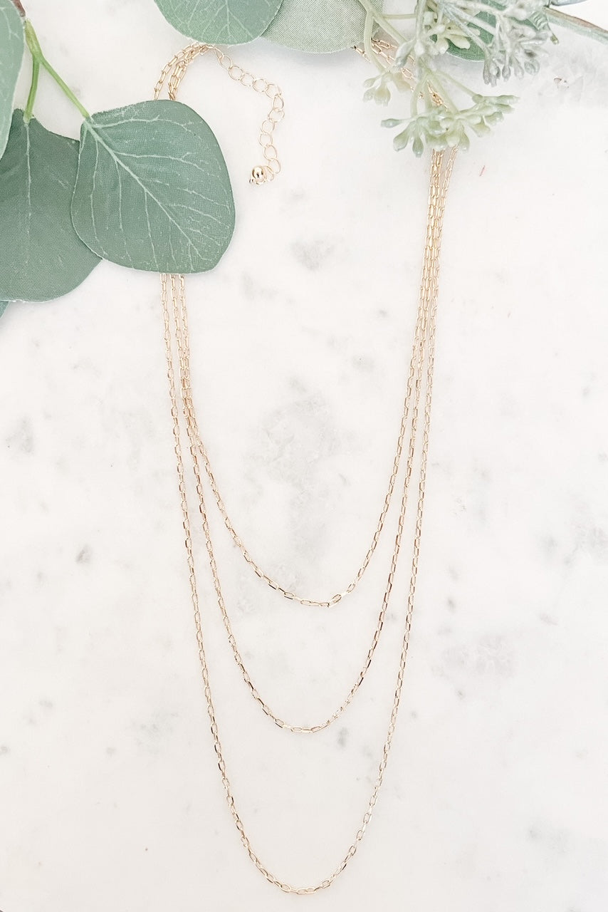 Three-Layer Classic Chain Necklace