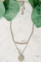 Two-Layer Coin Pendant Necklace
