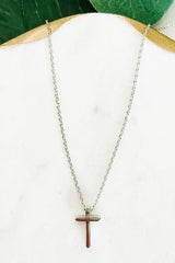 Gold-Dipped Dainty Cross Necklace
