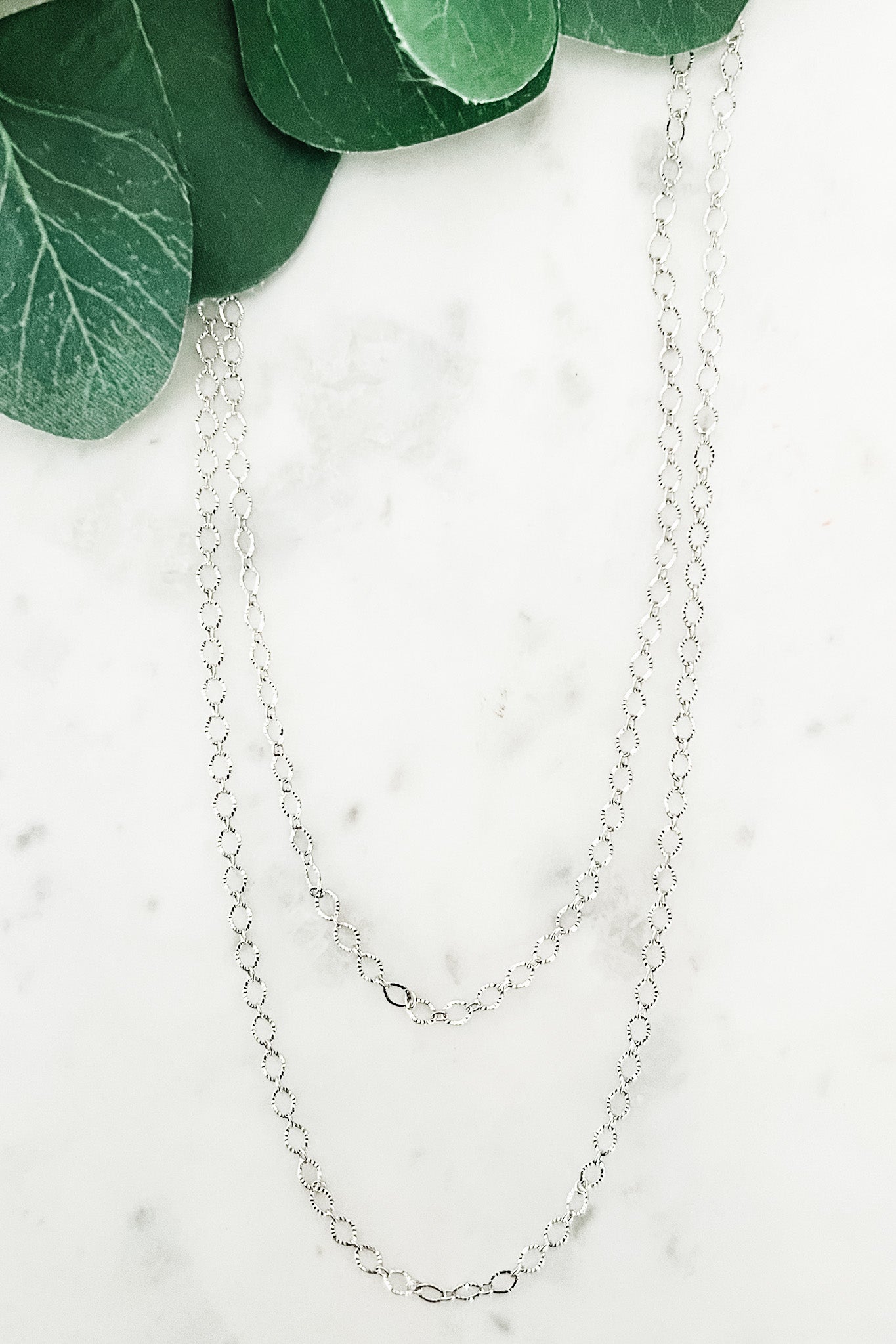 36" Diamond-Cut Chain Necklace