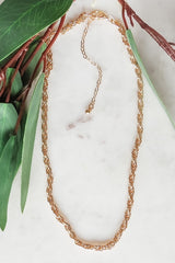 Metal Rope Chain Necklace