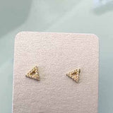 Petite Triangle Stud Earrings