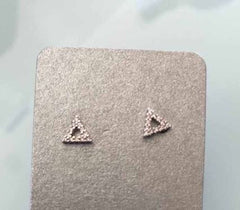 Petite Triangle Stud Earrings