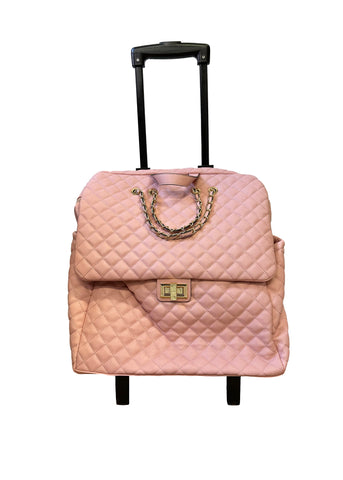Quilted Roller Bag - Pink